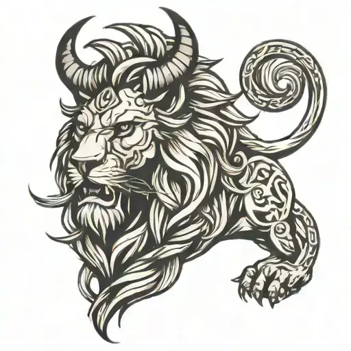 lion tattoo viking  design tattoo design idea