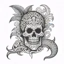 fiji with horror tattoo design idea