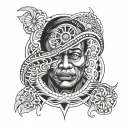 fiji with horror tattoo design idea