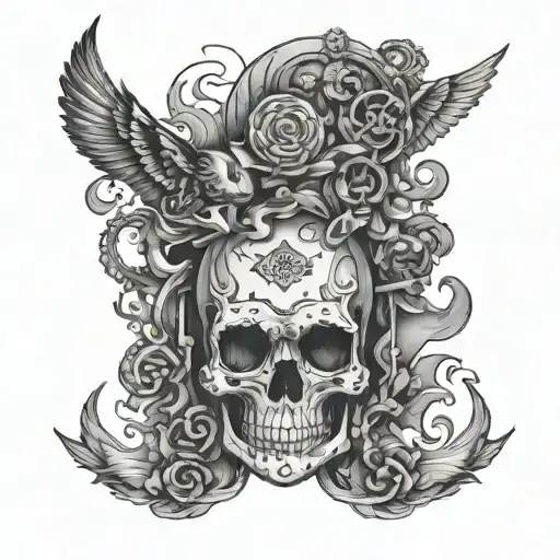 no clue I ain't tattoo design idea