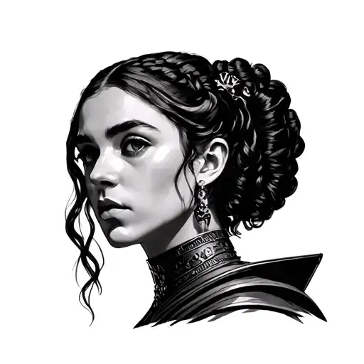 Padme tattoo design idea