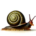 earthy grounded snail slow pace tattoo design idea