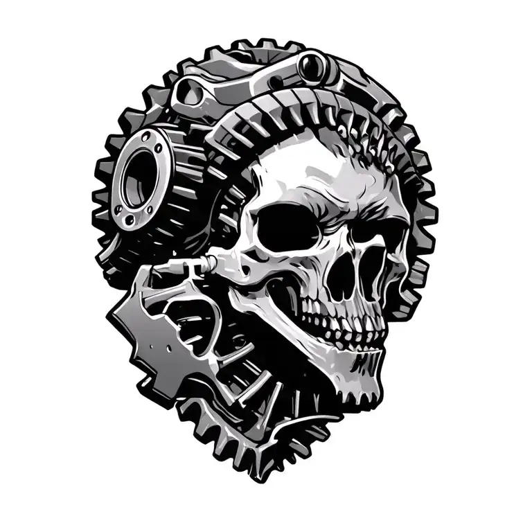 Gearhead tattoo design idea