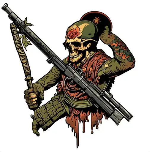 God give his toughest battles to his toughest soldiers tattoo design idea