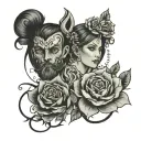 matching couple tattoos tattoo design idea