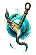 Guam hook morph tattoo design idea