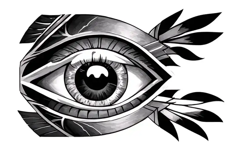 ojo de horus tattoo design idea