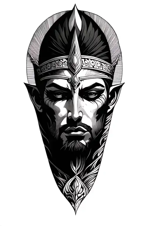 osiris strong and modern tattoo design idea