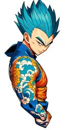 Vegeta tattoo design idea