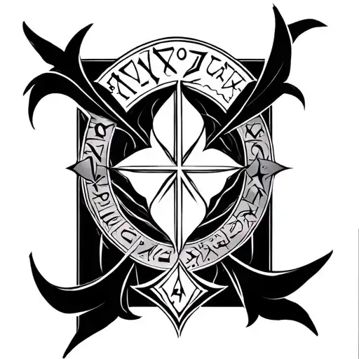 hayes in Elder Futhark runes forearm tattoo design tattoo design idea