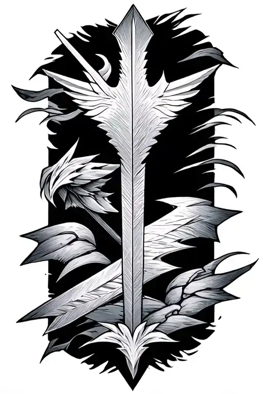 arrow psalm 127:4 tattoo design idea