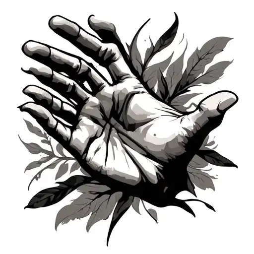 Open Hands tattoo design idea