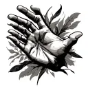 Open Hands tattoo design idea