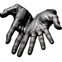 Open Hands tattoo design idea