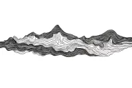 topography map style lines tattoo design idea