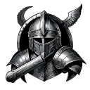Gladiator Armor tattoo design idea