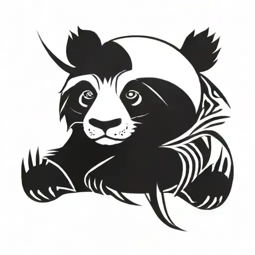 panda tattoo design idea