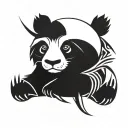 panda tattoo design idea