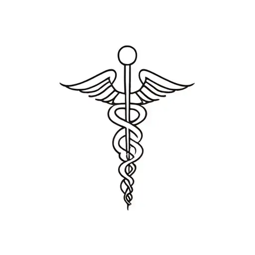 medical symbols tattoo design idea