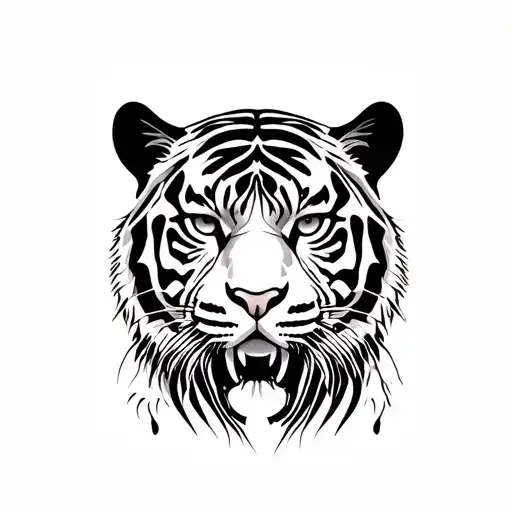 royal bengal tiger tattoo design idea
