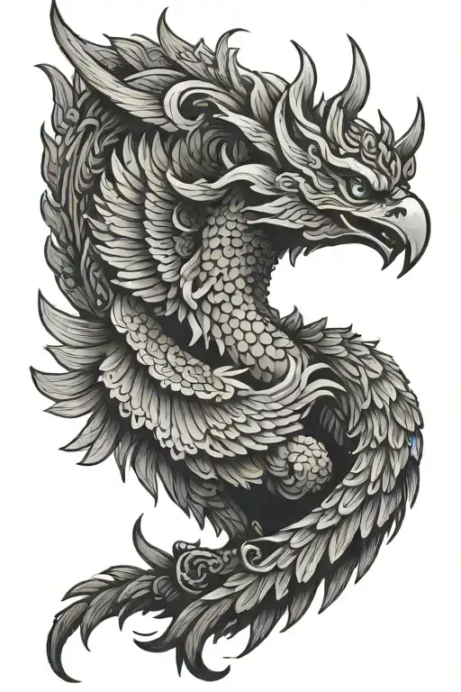 garuda peace tattoo design idea