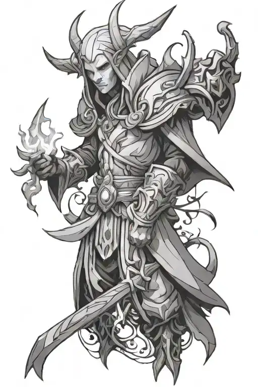 invoker dota 2 tattoo design idea