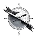 Longitude And Latitude tattoo design idea