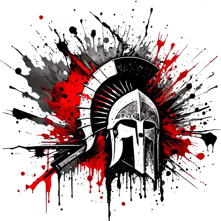 Spartan warrior tattoo design idea
