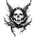 trapped in cycles, Freed by surrender  tattoo design idea