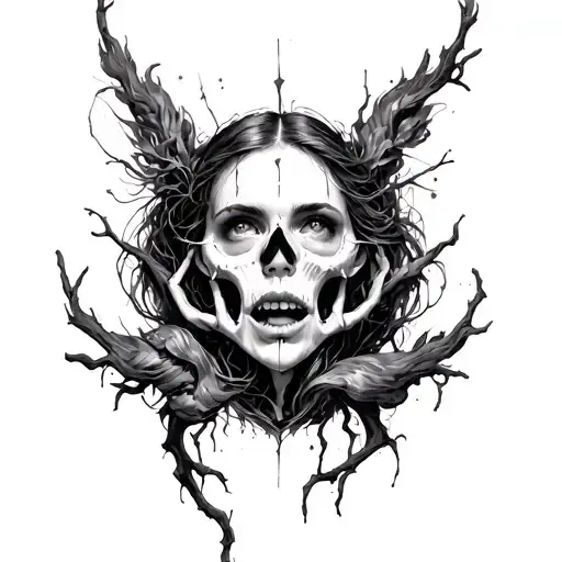 trapped in cycles, Freed by surrender  tattoo design idea