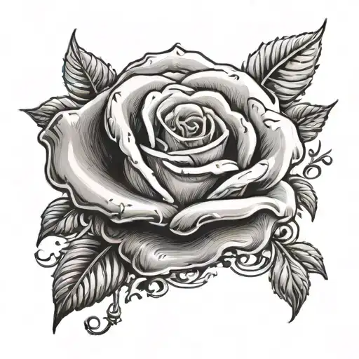 Example of a Tattoo on the wrist - hand that represent reaching God with difficulty, ecclesiastical 1:18 With a rose tattoo design idea