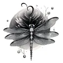 Semicolon Dragonfly tattoo design idea