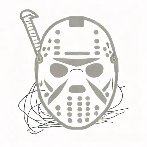 Jason Voorhees mask tattoo design idea