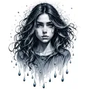 tears in rain tattoo design idea