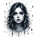 tears in rain tattoo design idea