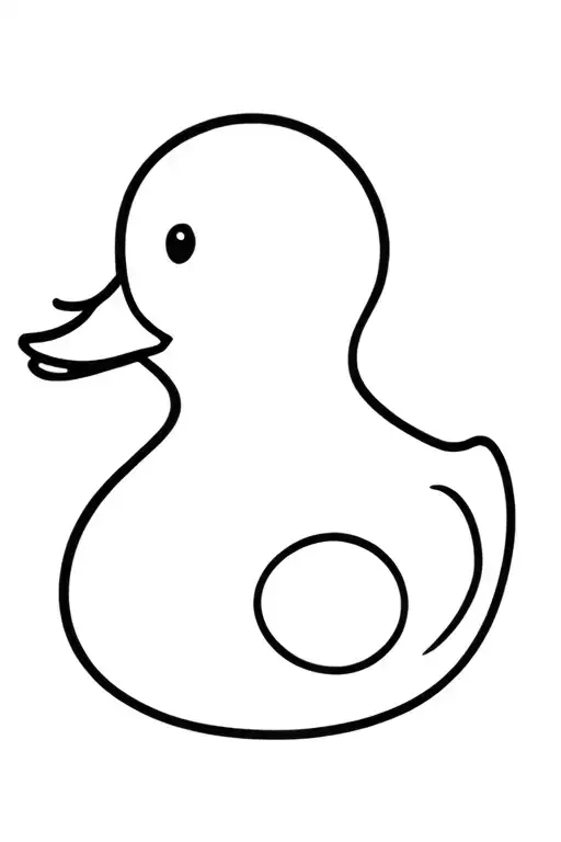 rubber duck tattoo design idea