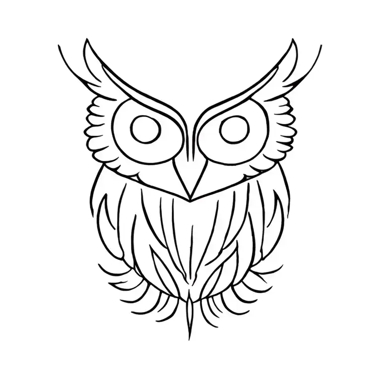 feathers owl maori female past My presence tattoo design idea