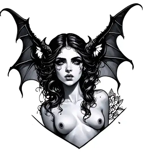 nude succubus tattoo tattoo design idea