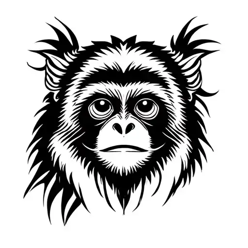 emperor tamarin tattoo design idea