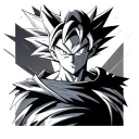 goku ultra instinct tattoo design idea