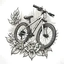 mtb trial tattoo design idea