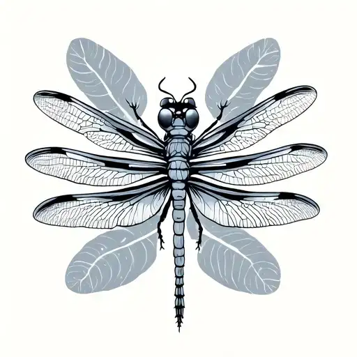 dragonfly with semi colon tattoo design idea