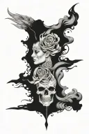 duality tattoo design idea