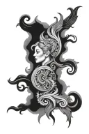 duality tattoo design idea