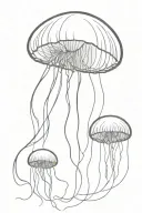 jelly fish tattoo design idea