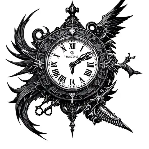 chrono trigger clock epoch tattoo design idea