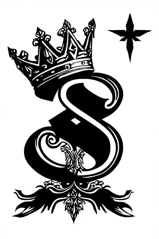 "Dennis 10/30/54 - 4/21/24" Dennis Scypion 831  10/30/54 - 4/21/24 King crown with letter S tattoo design tattoo design idea