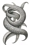 Mobius strip tattoo design idea
