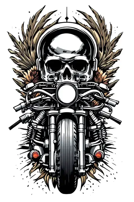 adventure motorcycle travel tattoo tattoo design idea