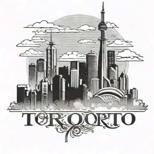 Toronto Skyline tattoo design idea